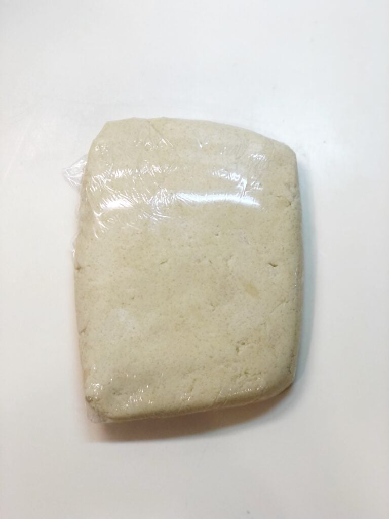 wrapped citrus cookie dough