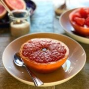 broiled grapefruit, caramelized pink grapefruit