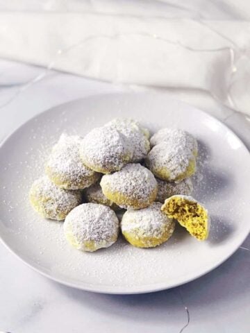 citrus snowball cookies