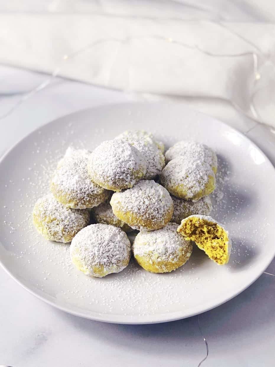 citrus snowball cookies