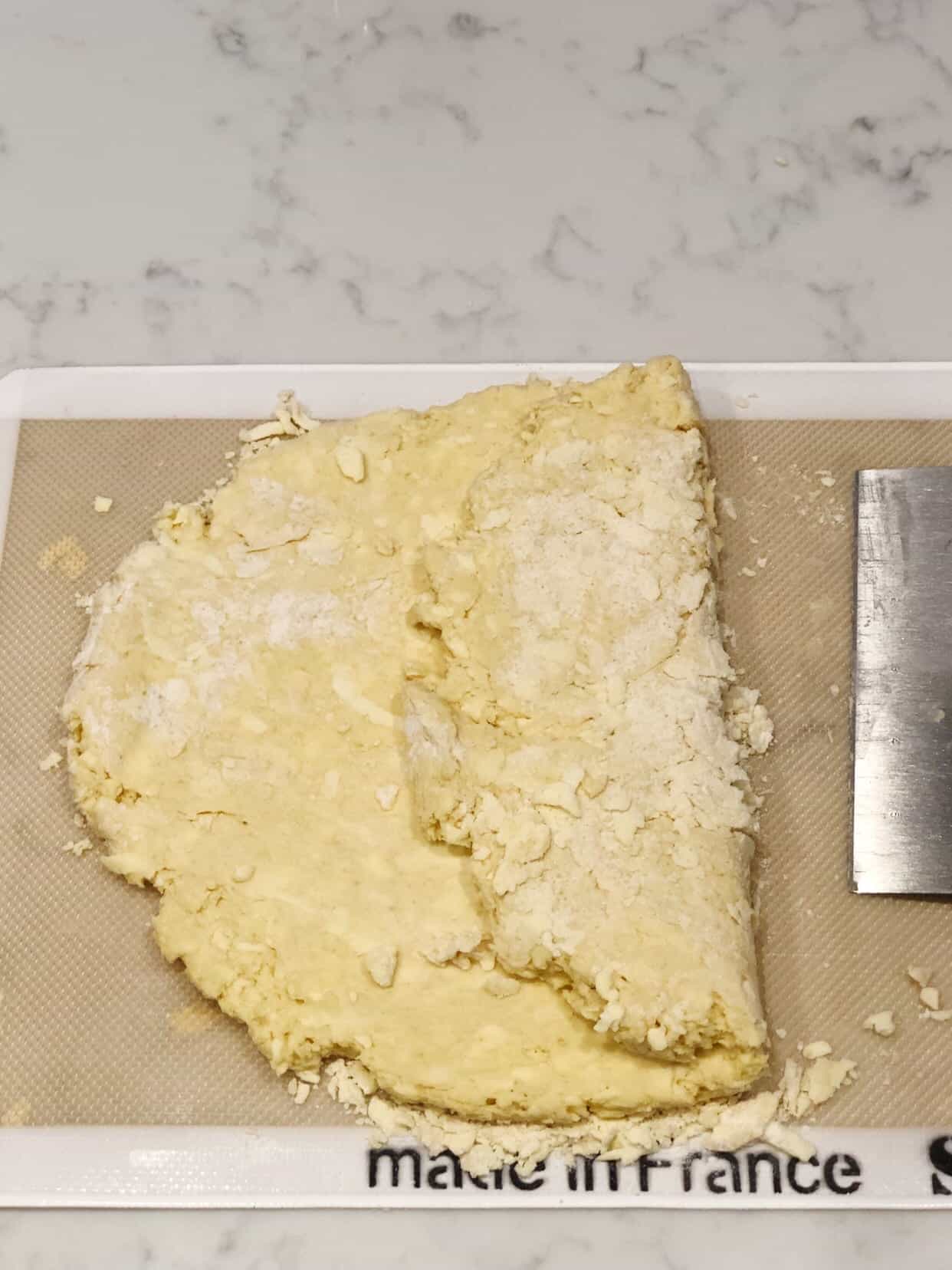 scone dough folded