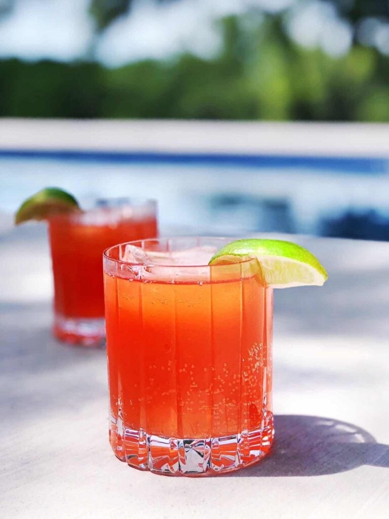 Aperol Fizz by pool