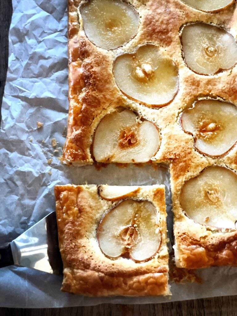 pear frangipane tart