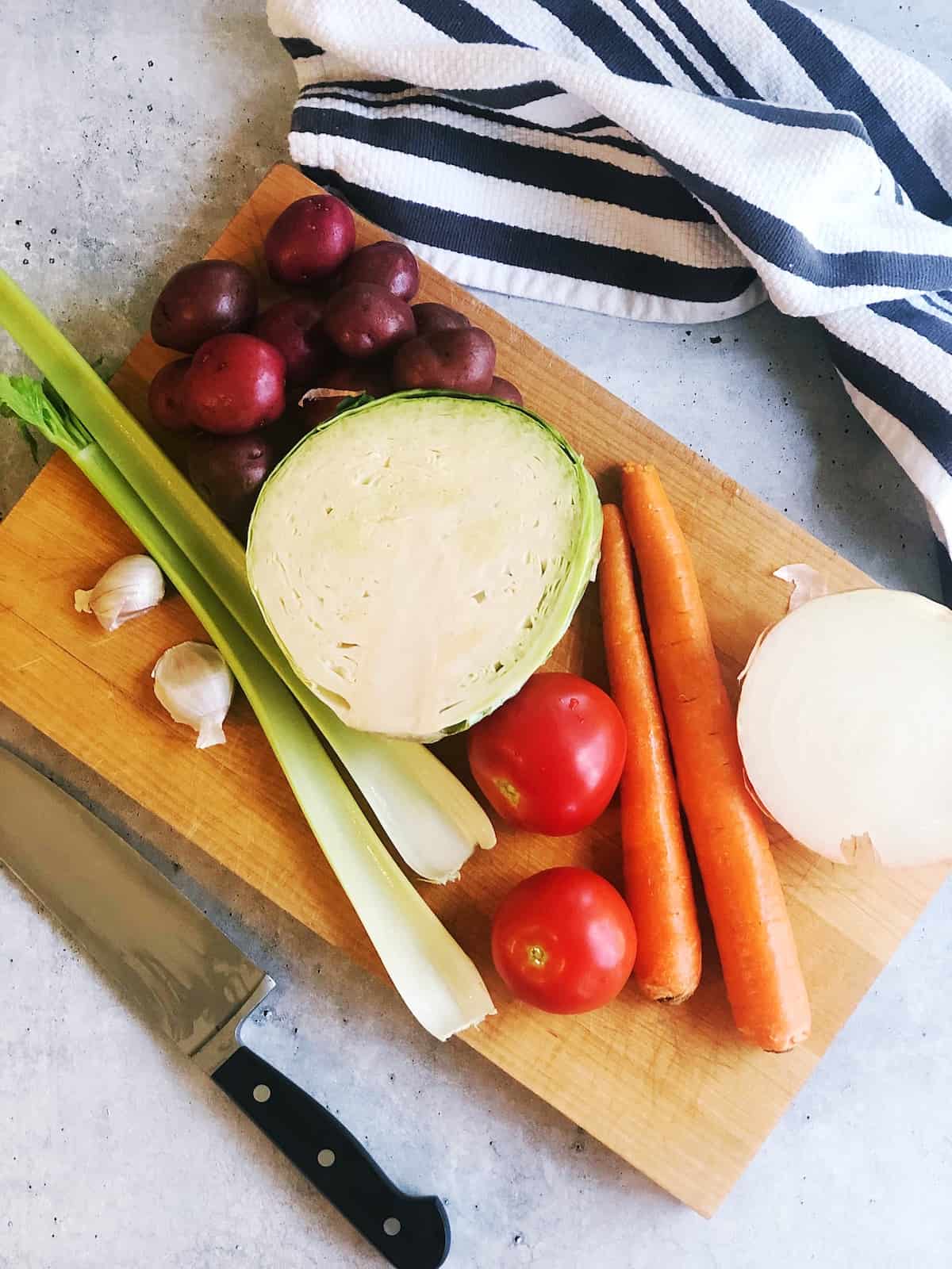 vegetable soup with cabbage ingredients