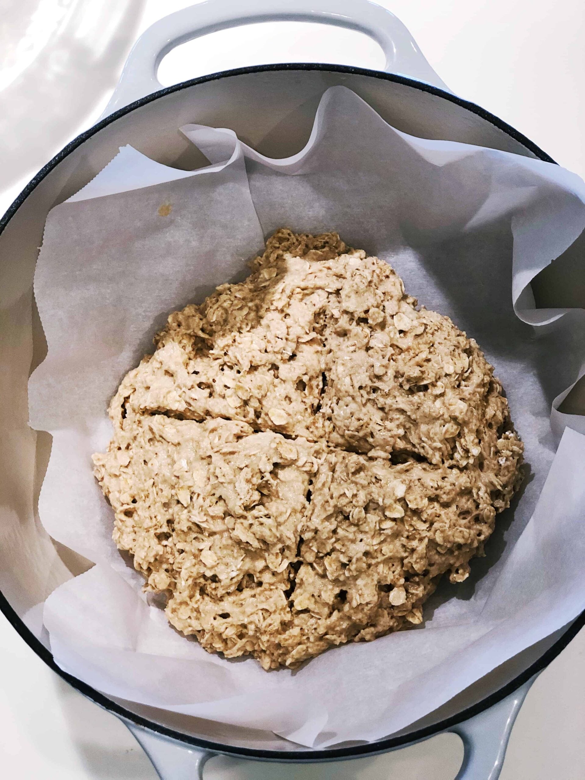 soda bread before baking