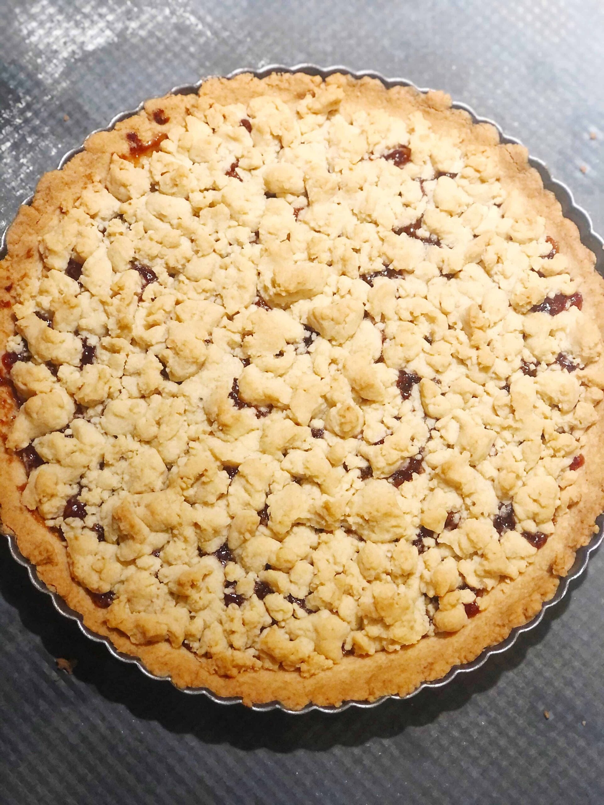 shortbread tart cooked