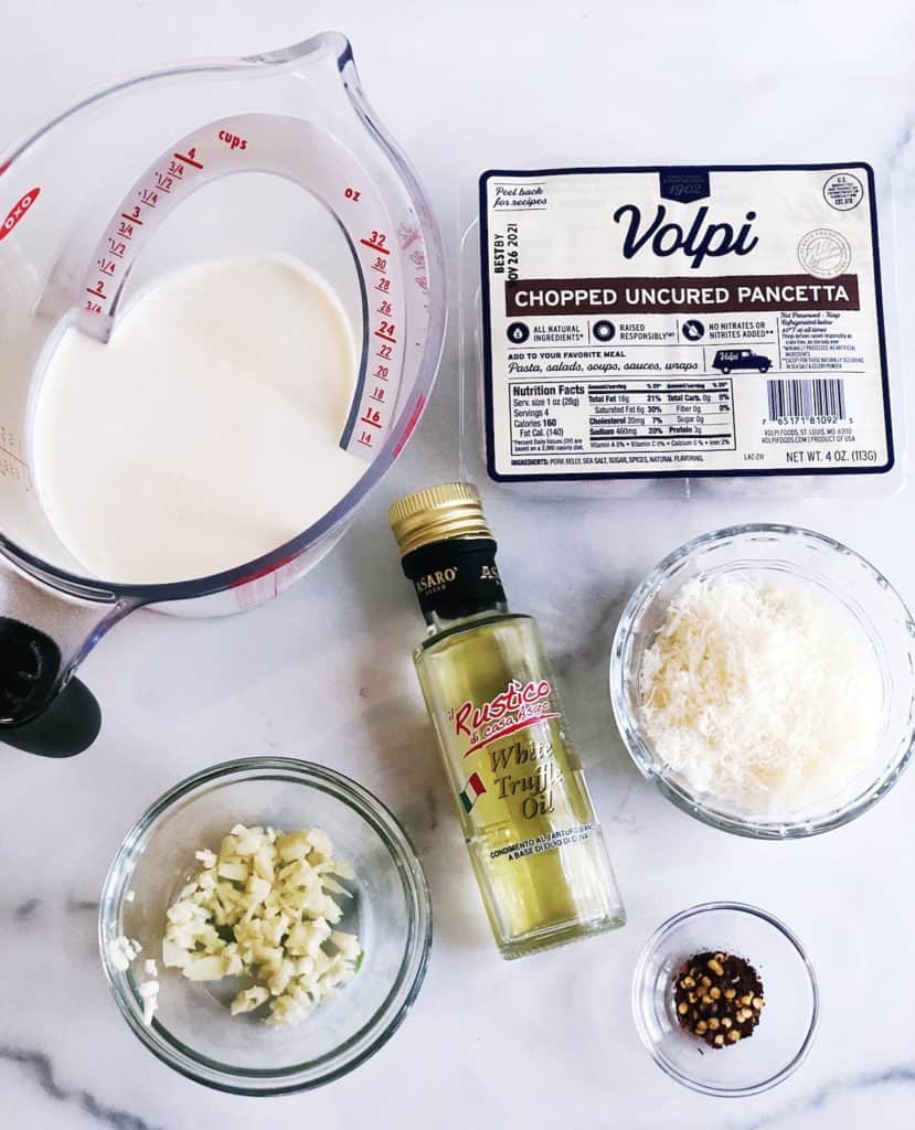 pasta with truffle sauce ingredients