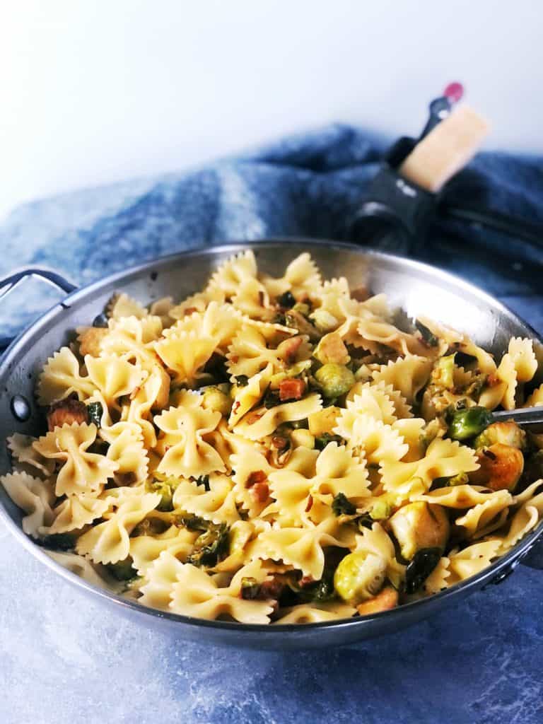 pasta with Brussels sprouts