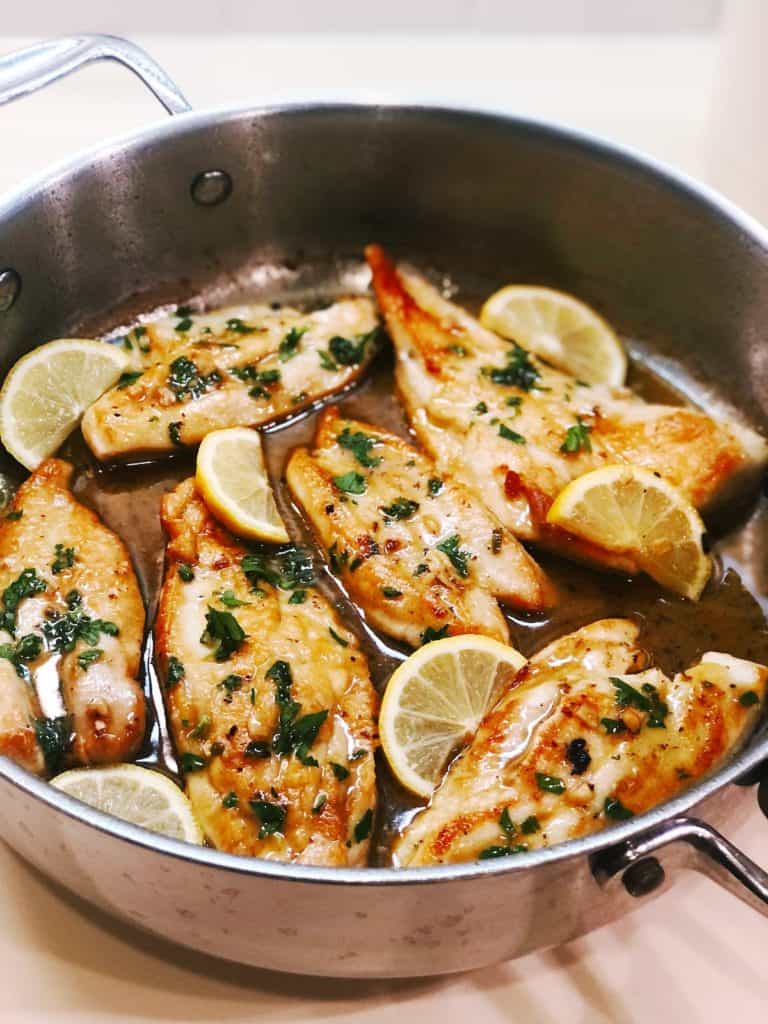 lemon butter chicken skillet