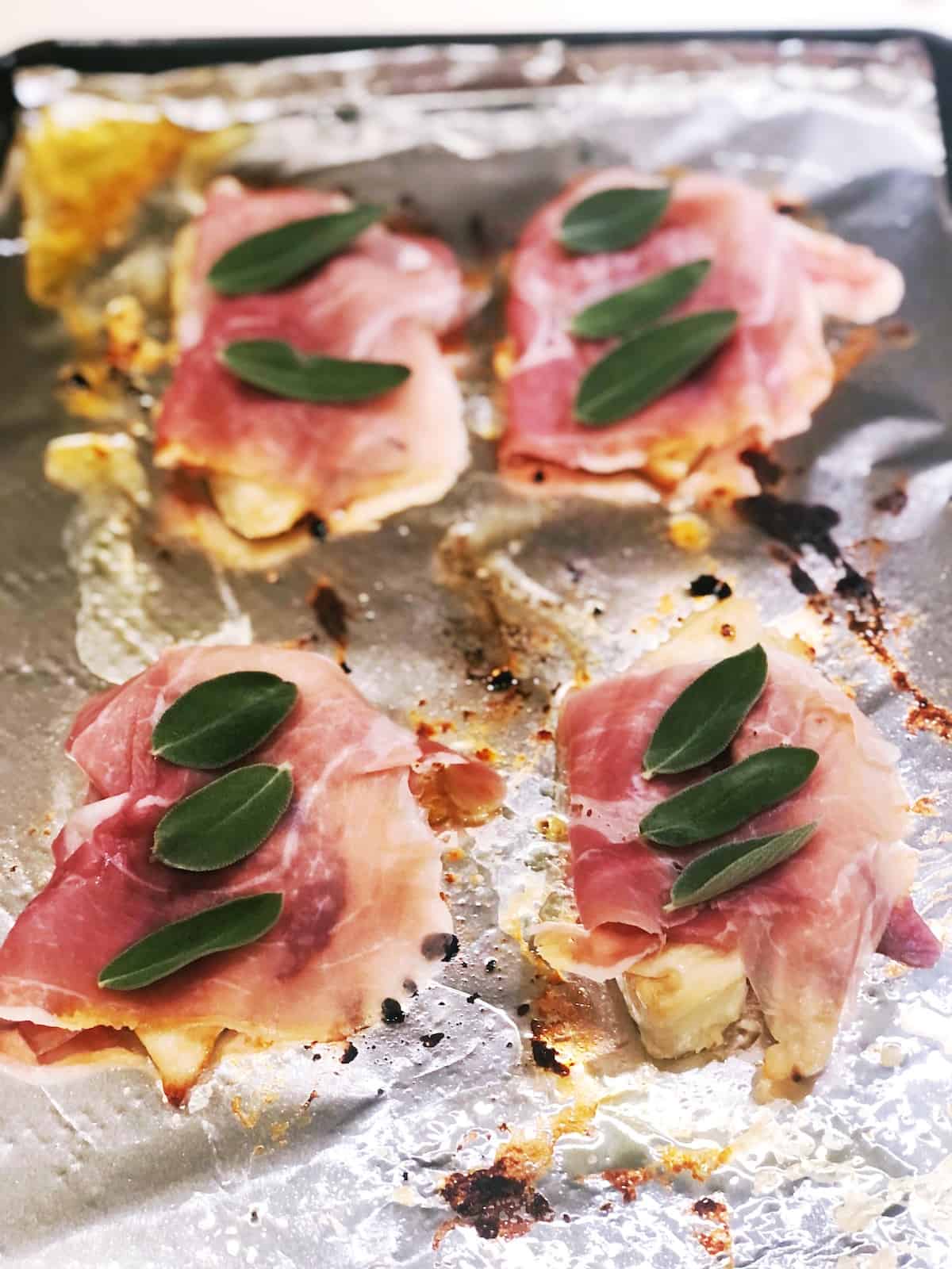 saltimbocca before broiling