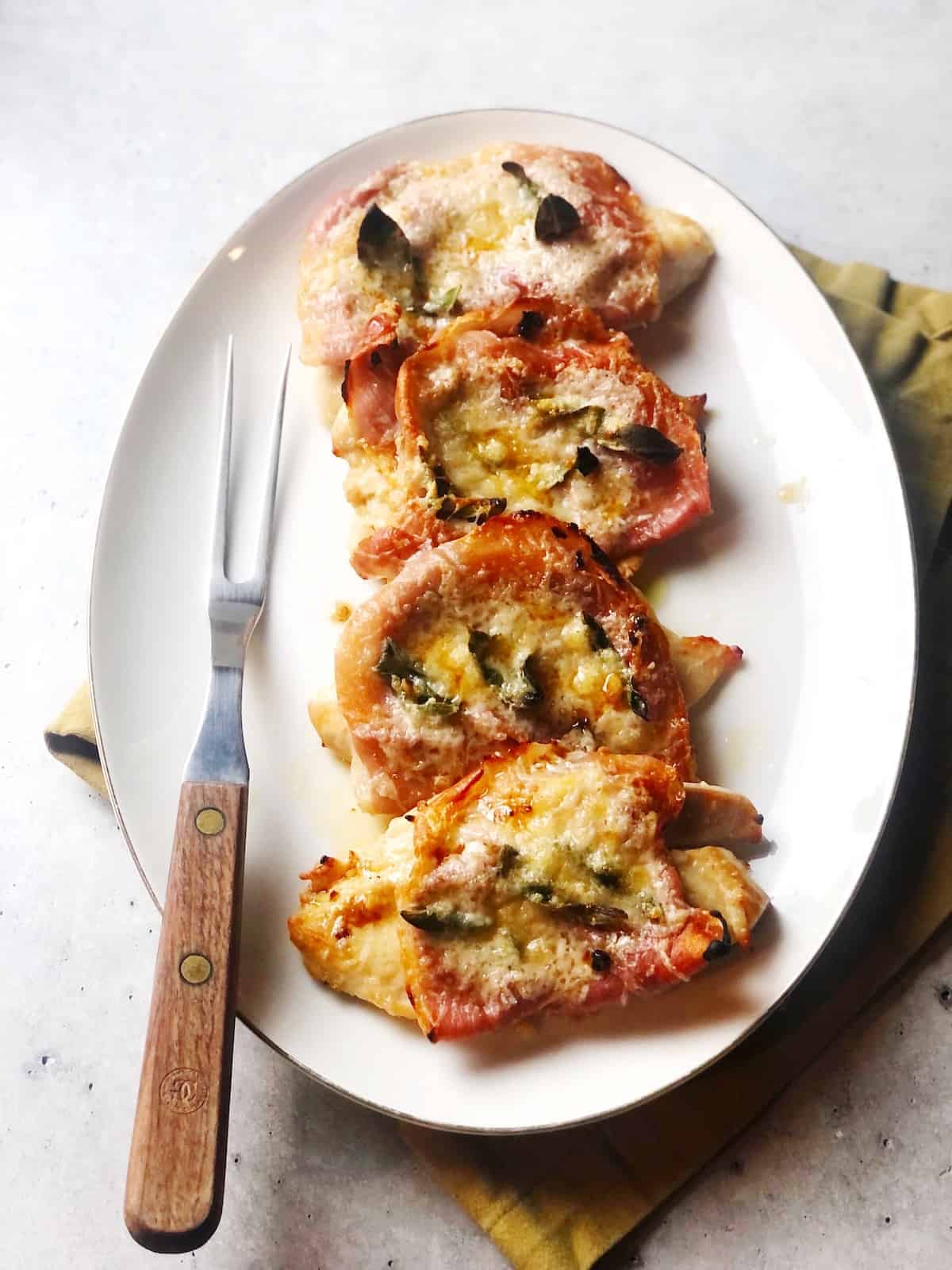 saltimbocca top view