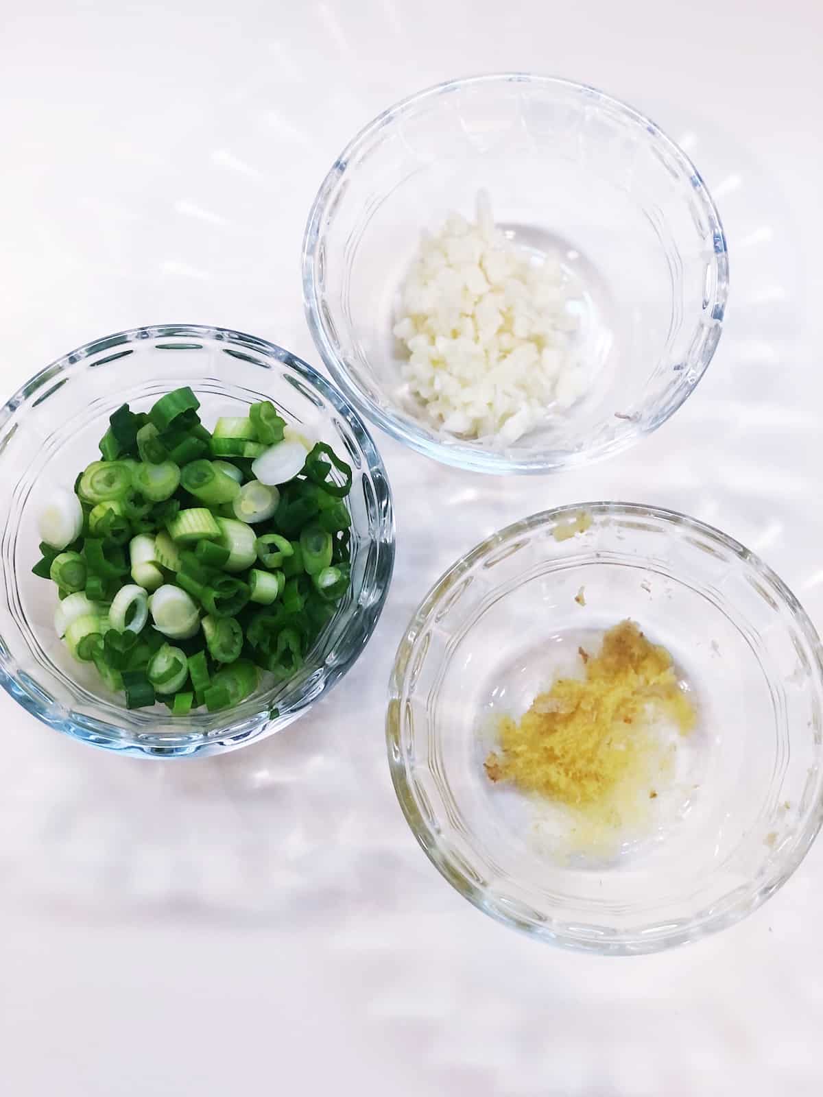 ingredients for Korean beef marinade