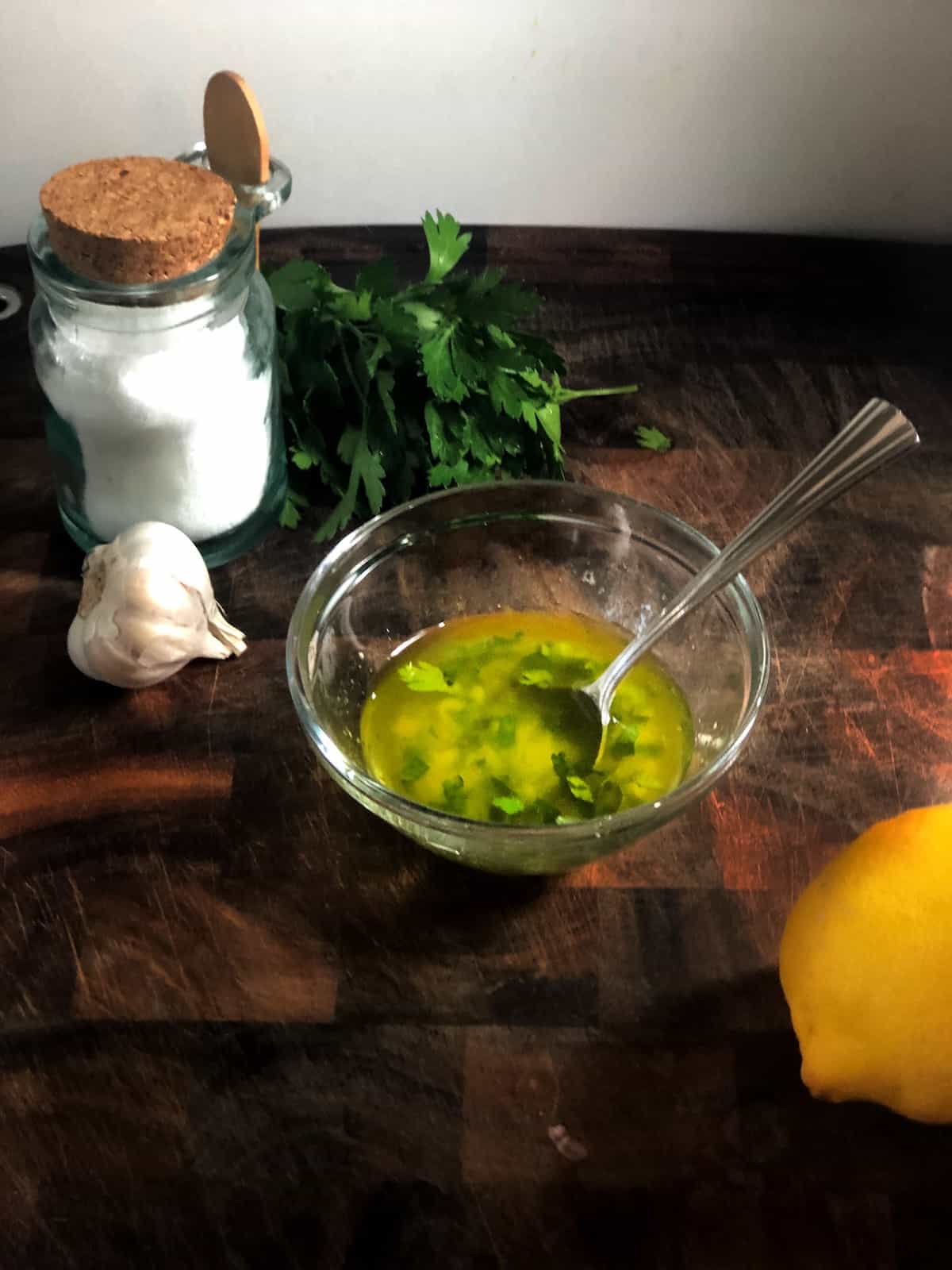 Italian Chicken Marinade angle view