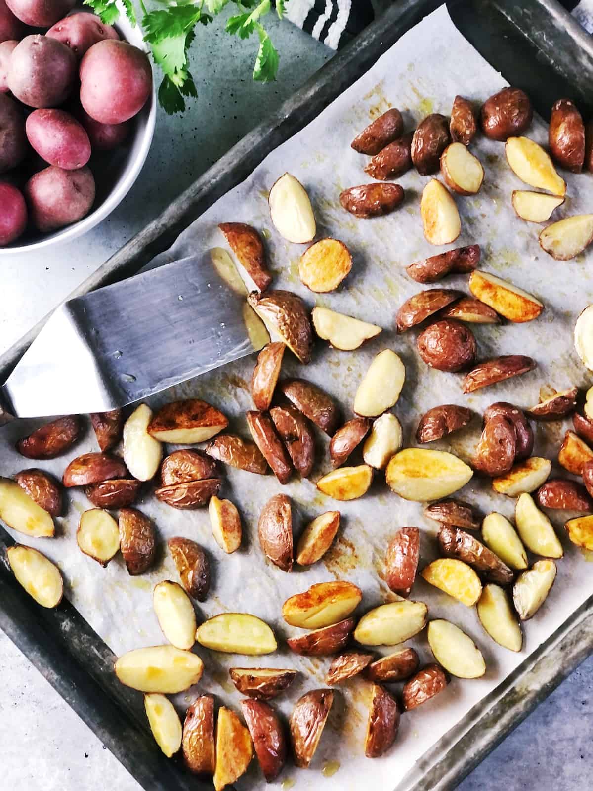 Italian potatoes roasted