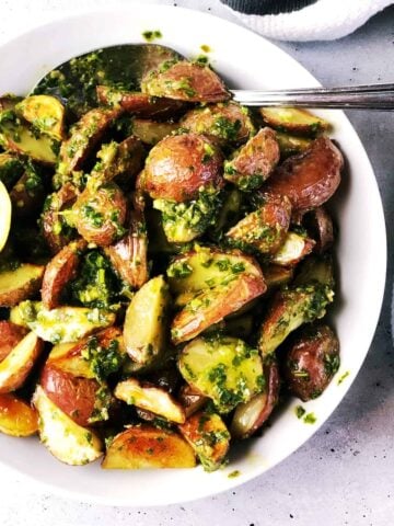 Italian potatoes with salsa verde
