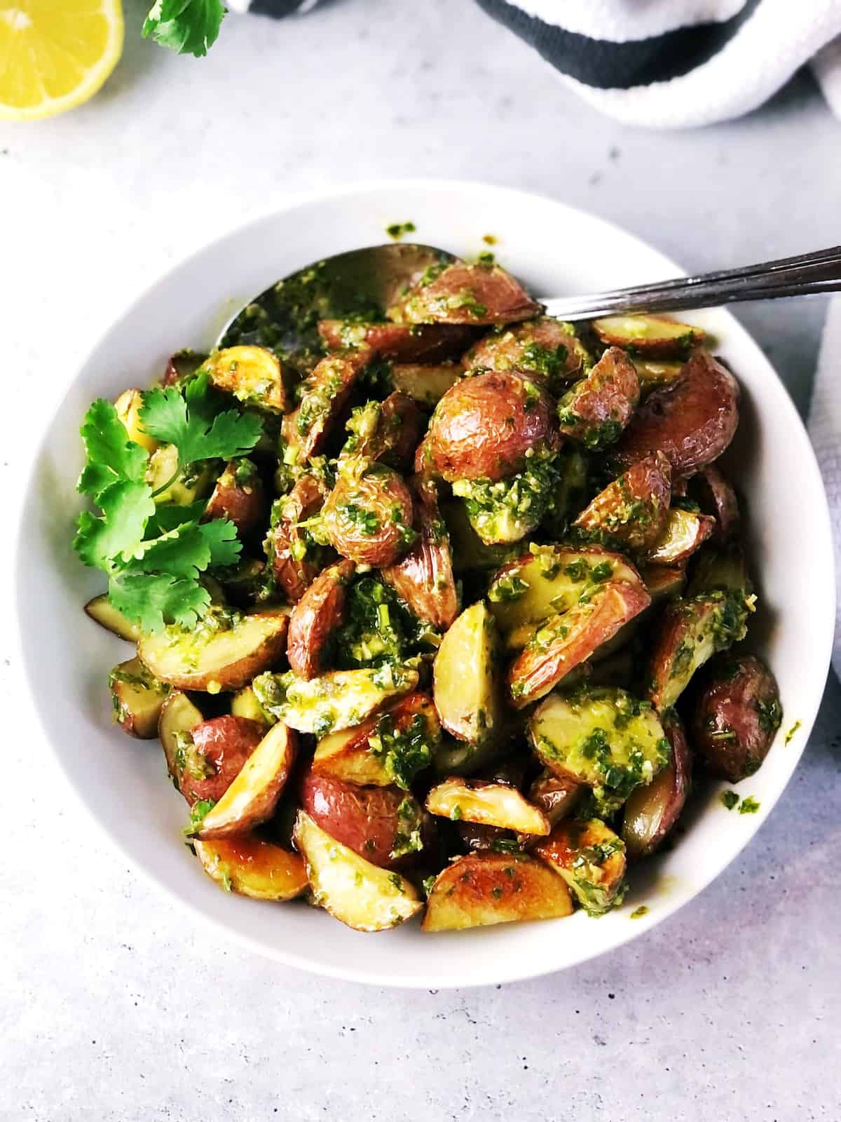 bowl of Italian potatoes