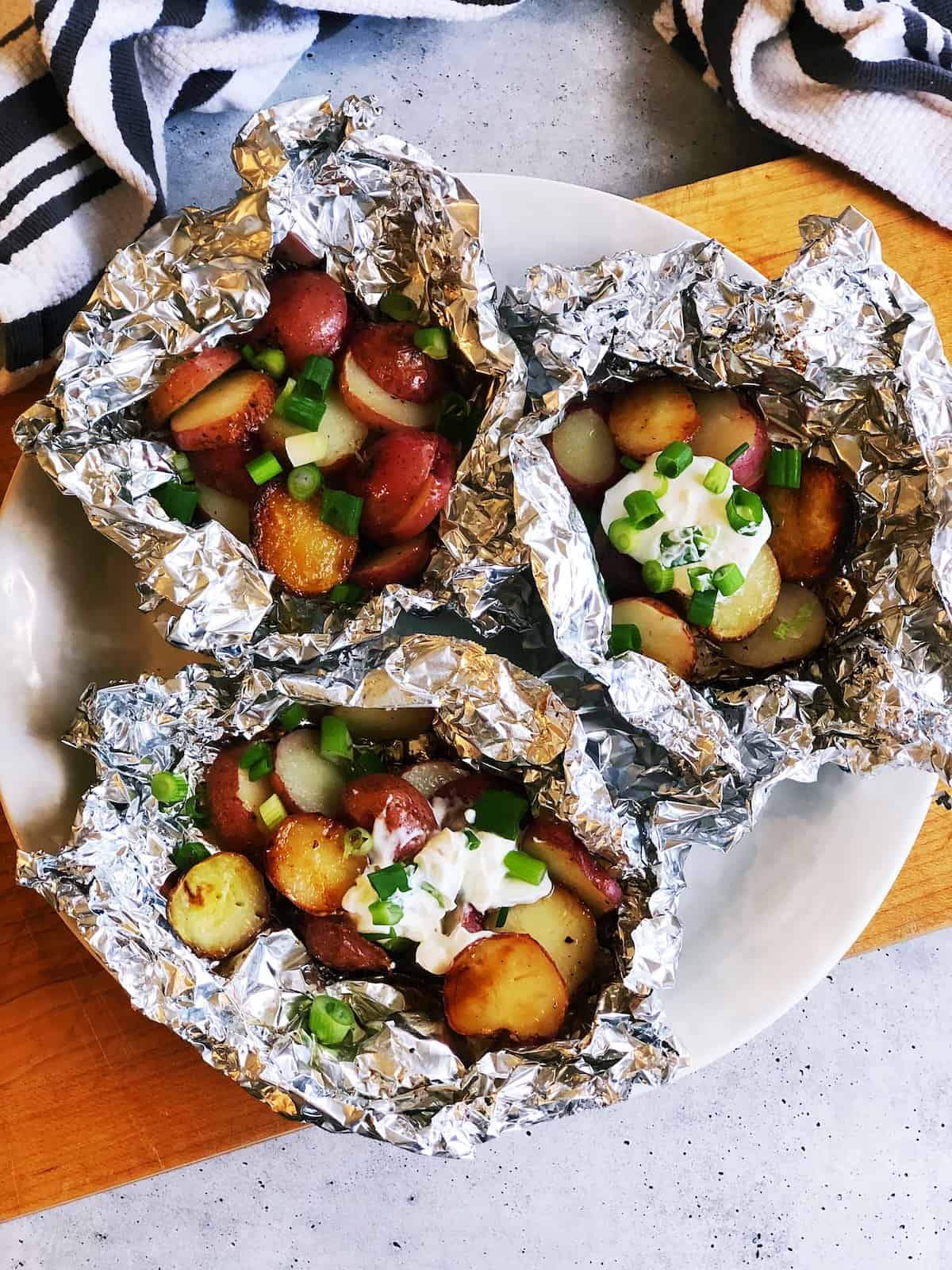 grilled potatoes