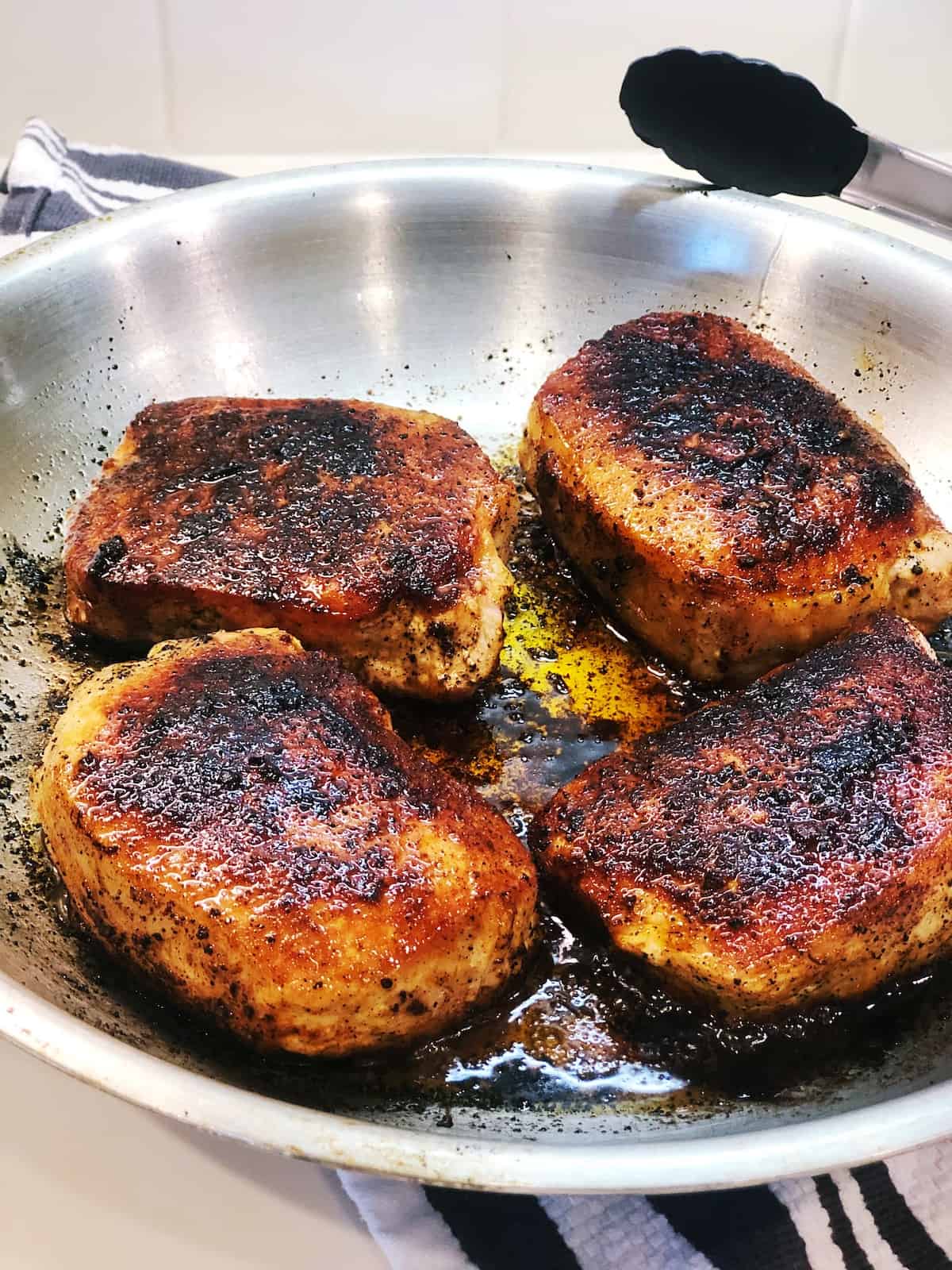 pan seared pork chops