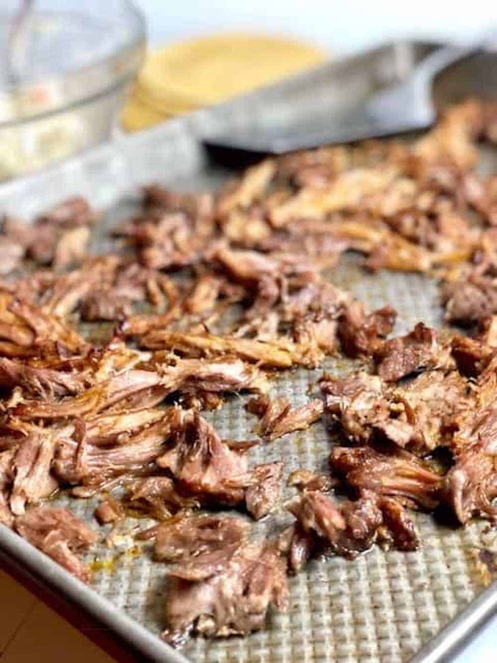 pulled-pork on sheet pan