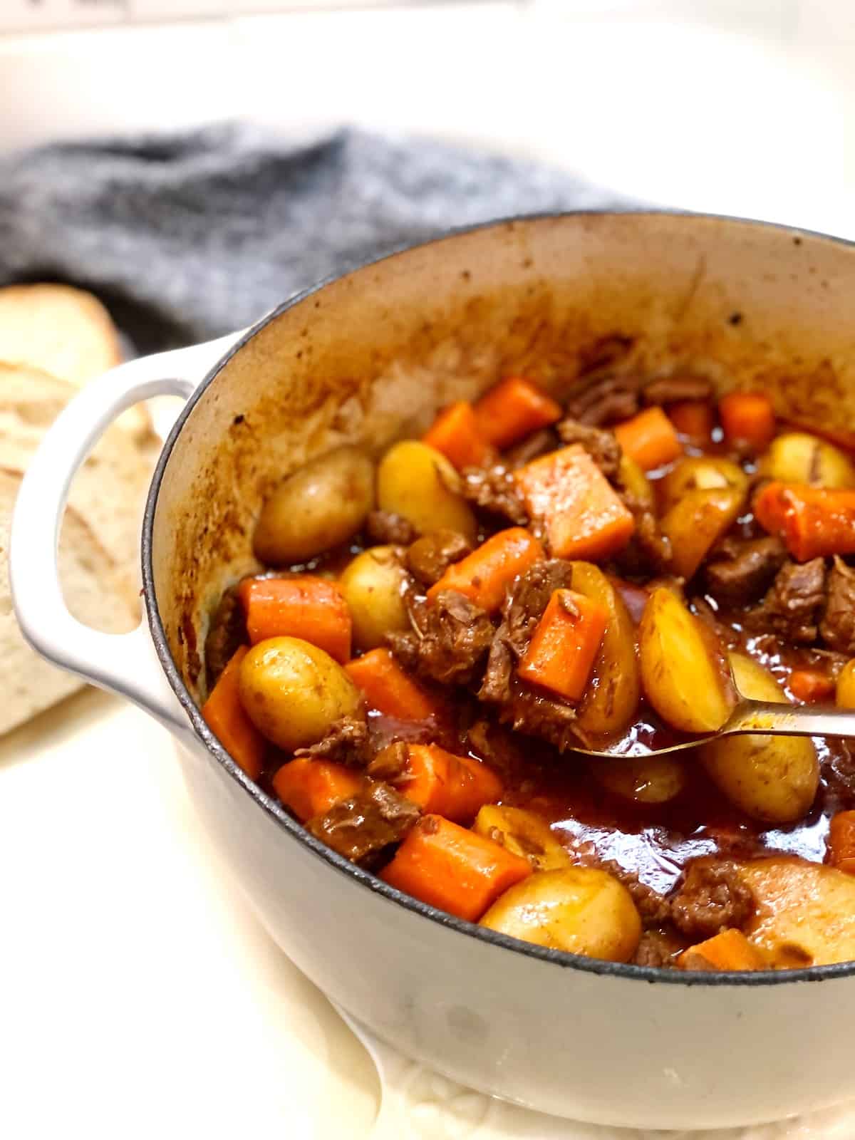 beef stew in pot