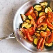 sauteed zucchini and tomatoes