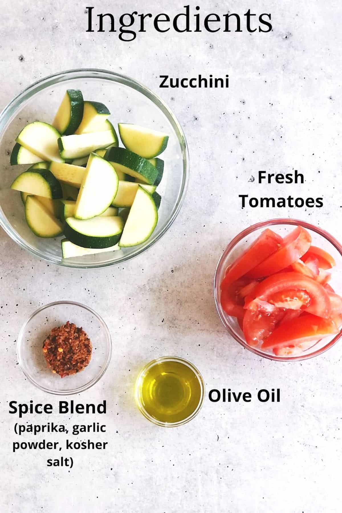 zucchini and tomatoes ingredients