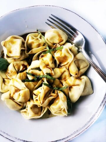 cheese tortellini closeup