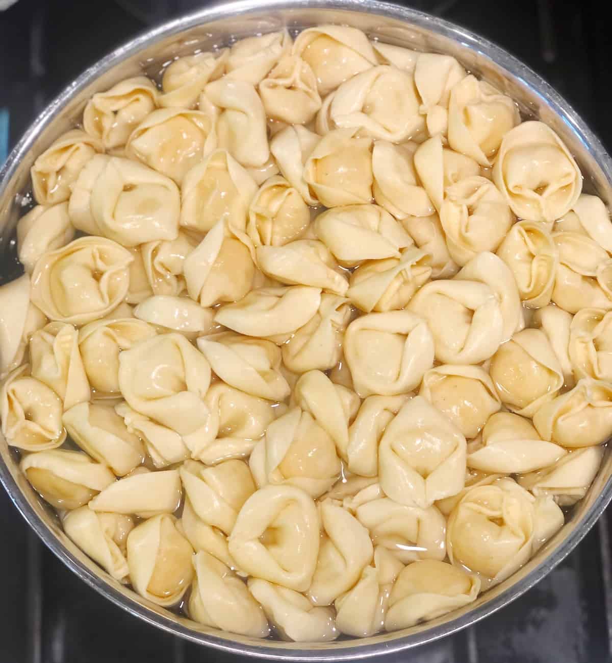 cooking tortellini