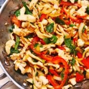 chicken and basil stir fry