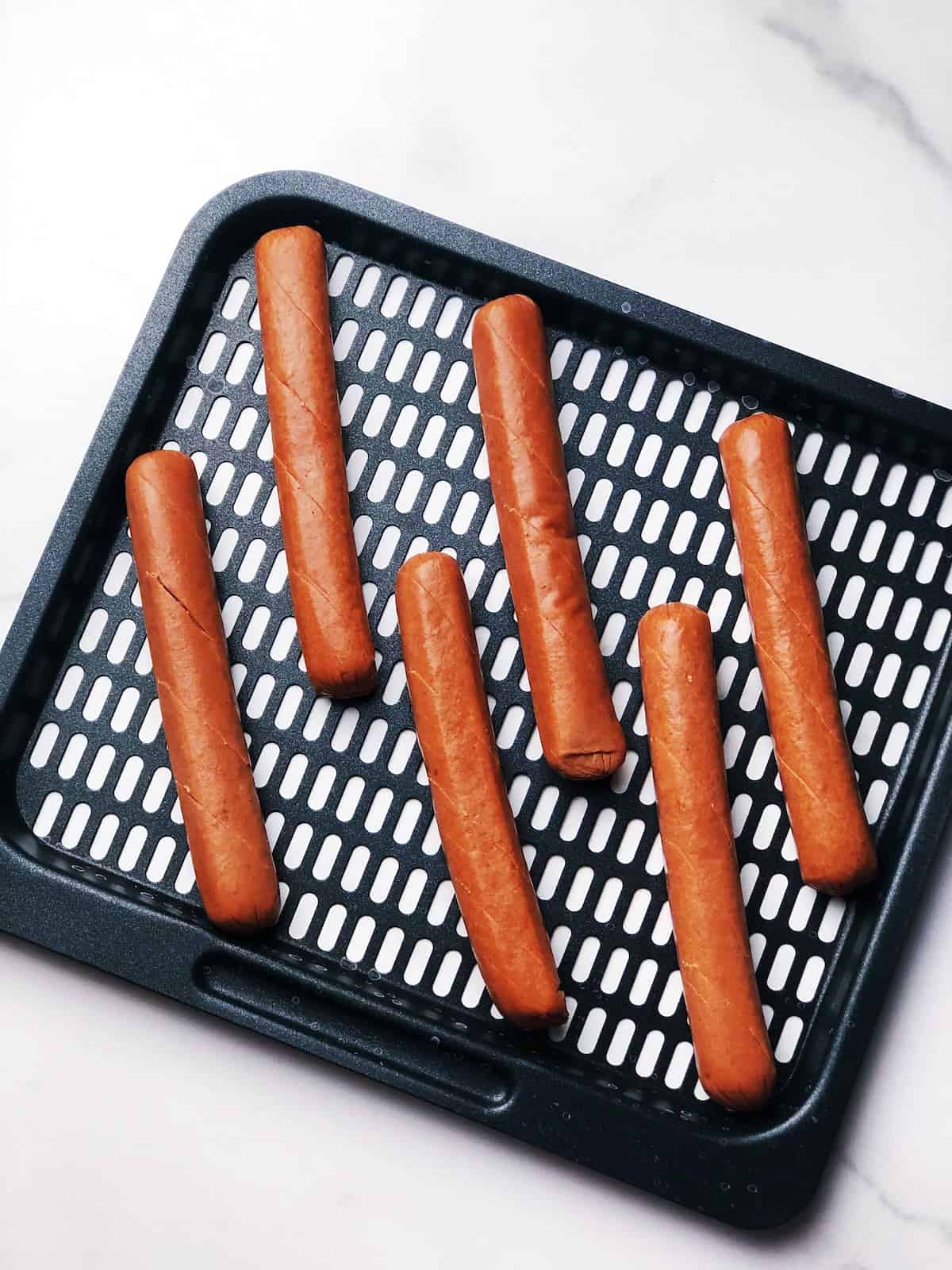 air fryer hot dogs before cooking