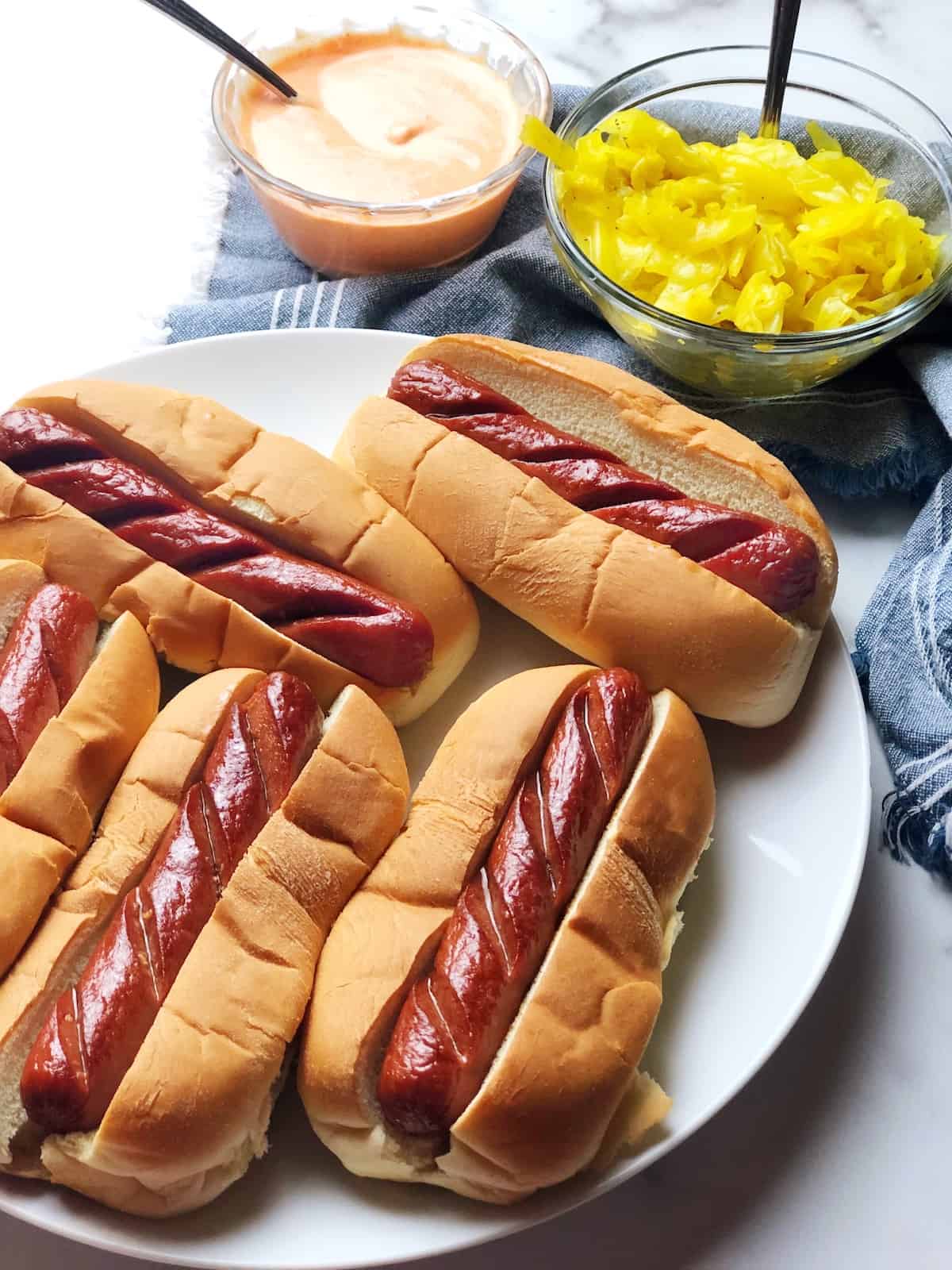 hot dogs cooked in air fryer