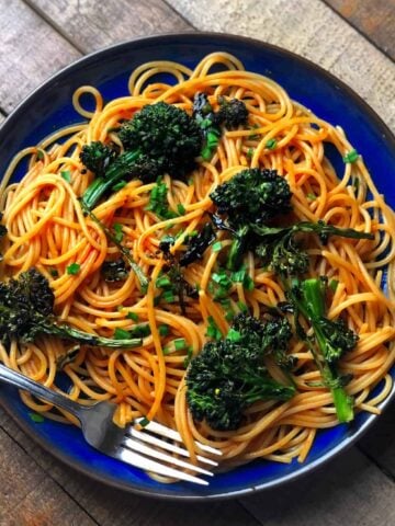 saucy gochujang noodles