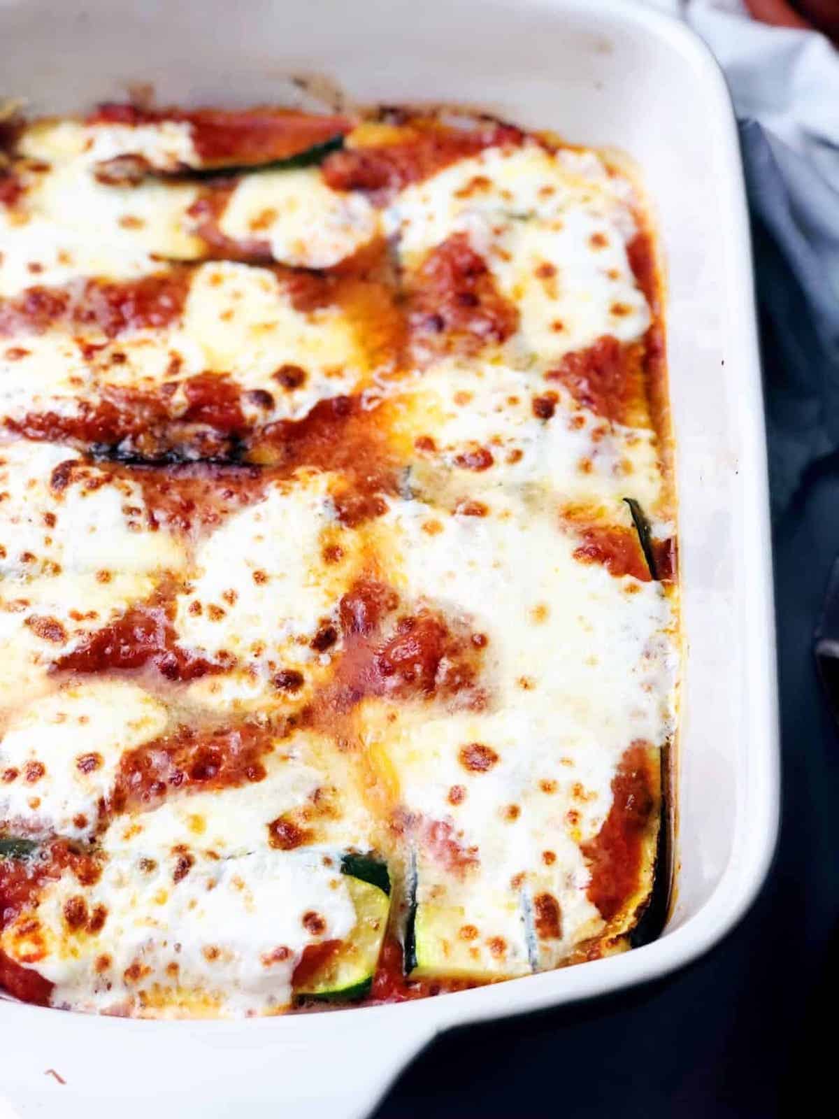 baked zucchini recipe in pan
