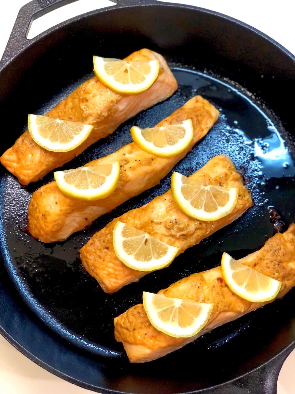 cast iron salmon in oven