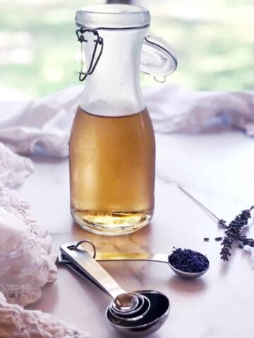 lavender water in bottle
