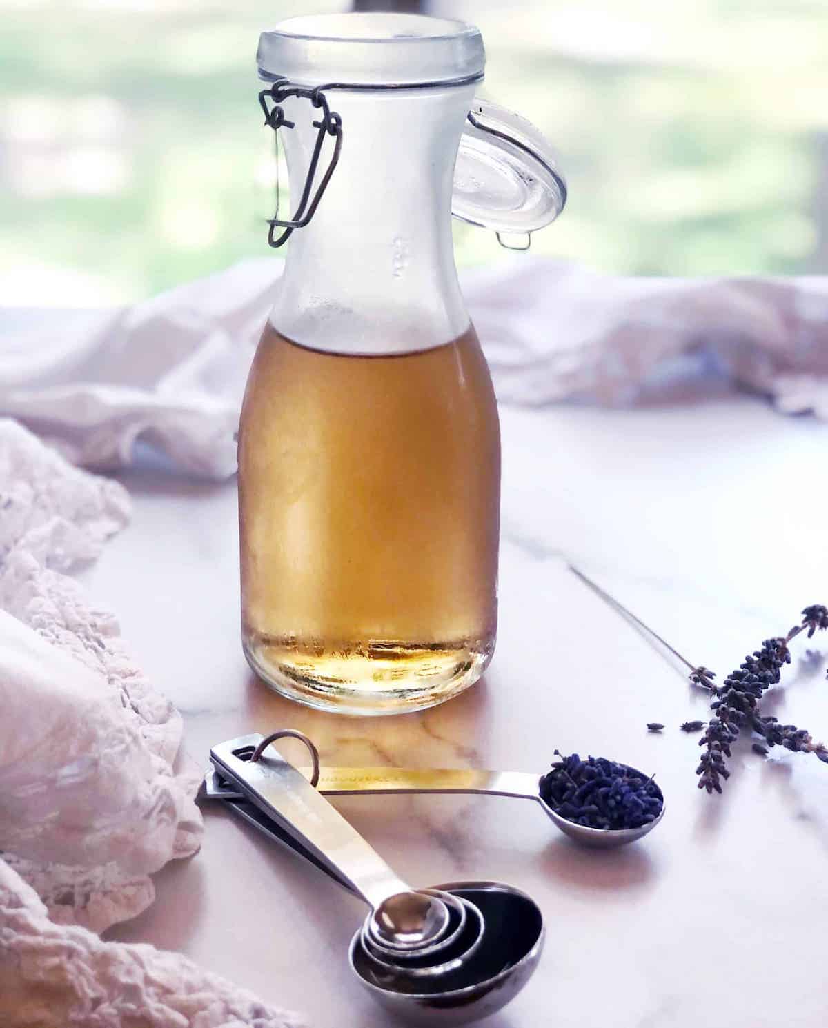 lavender water in bottle