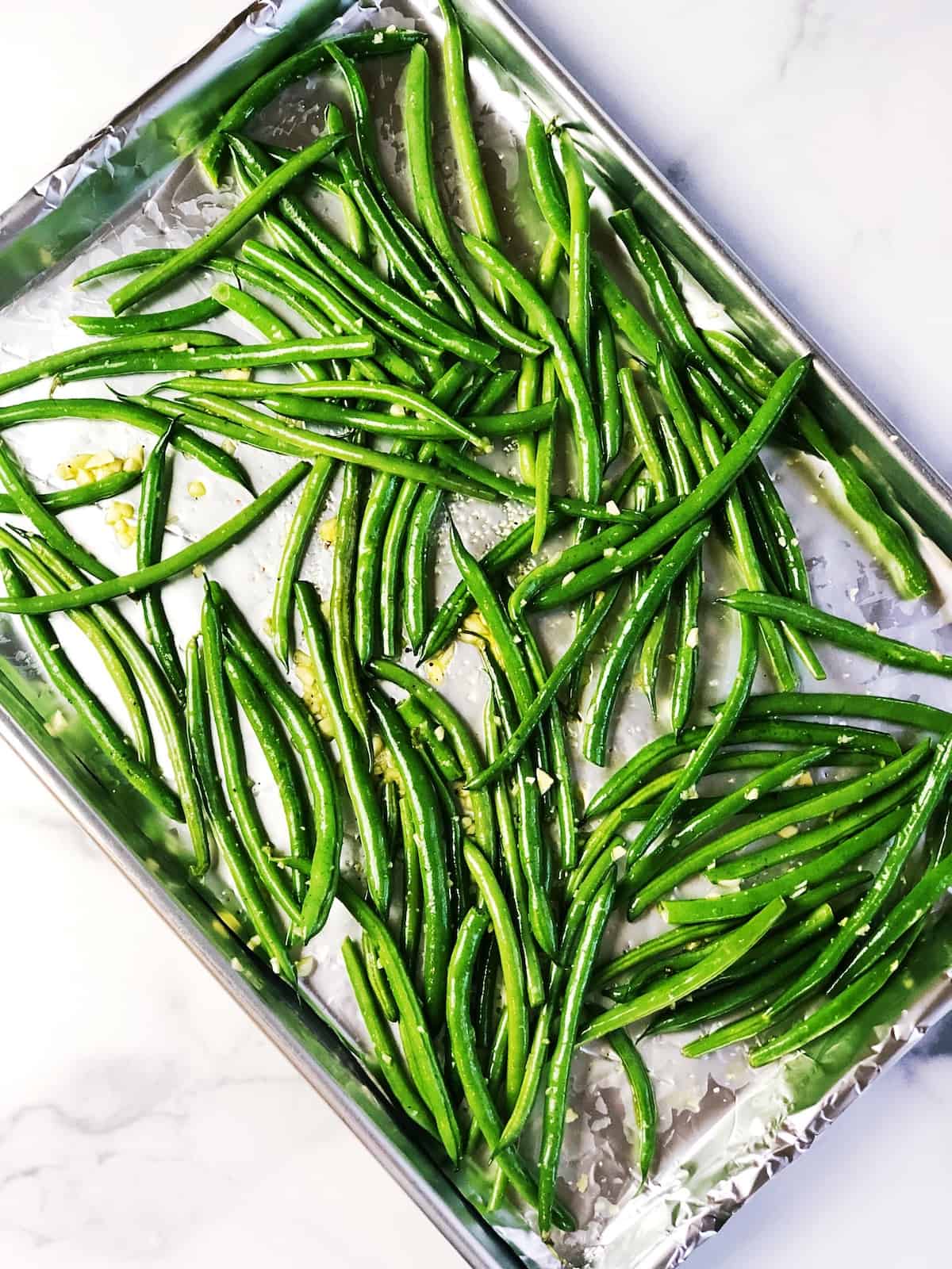 sheet pan roasted green beans