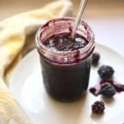 berry jam in a jar