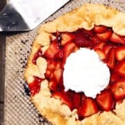 easy strawberry galette
