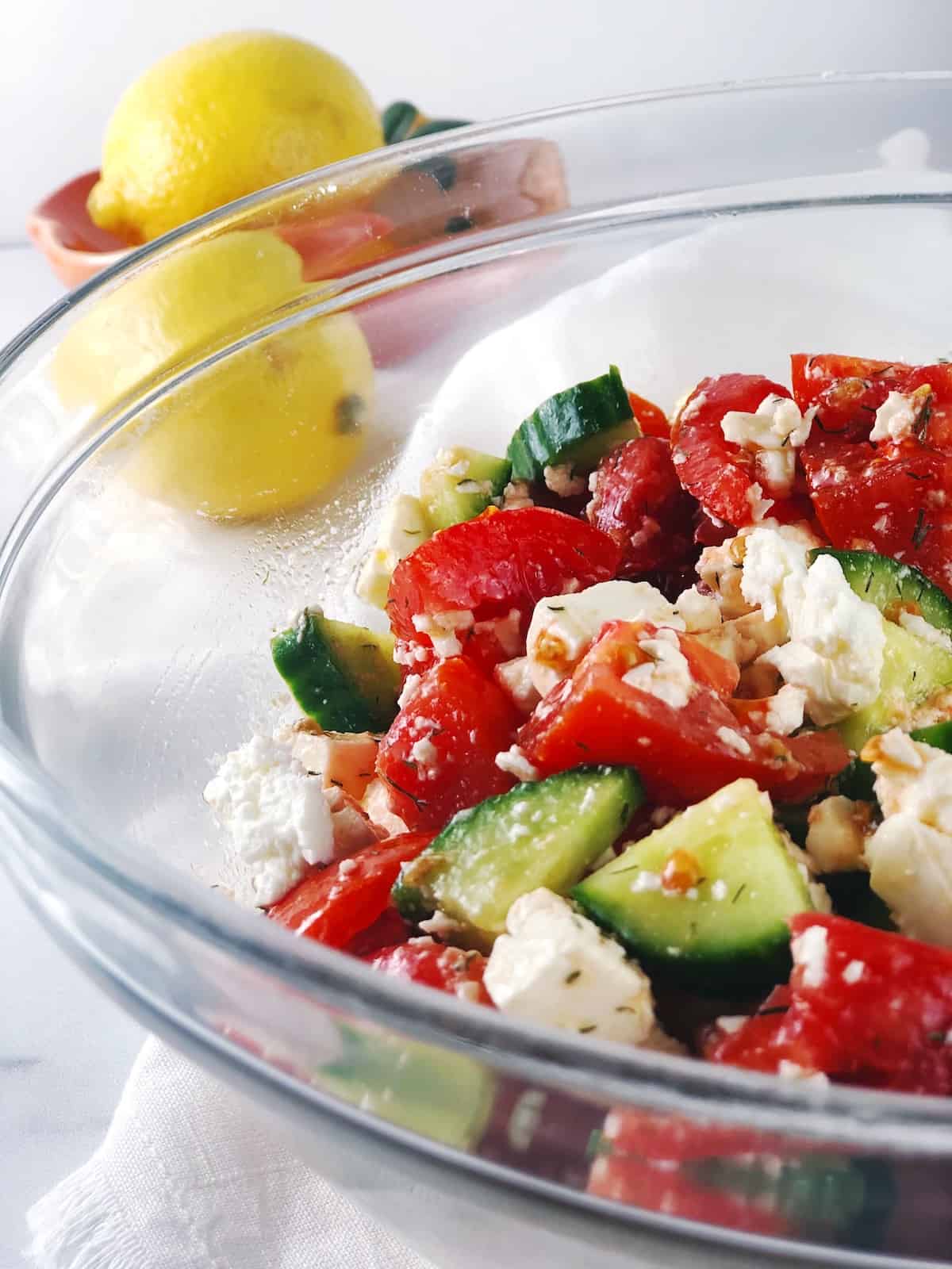 greek cucumber and tomato salad