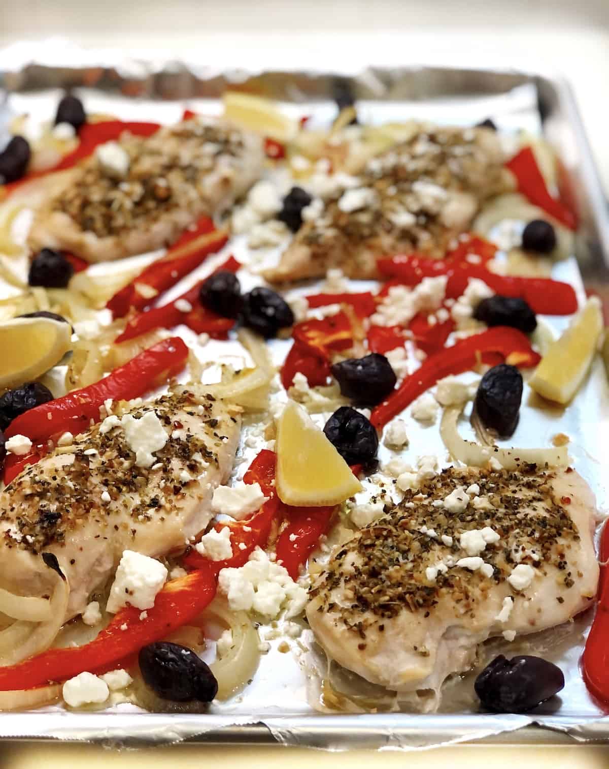 oven baked Greek chicken