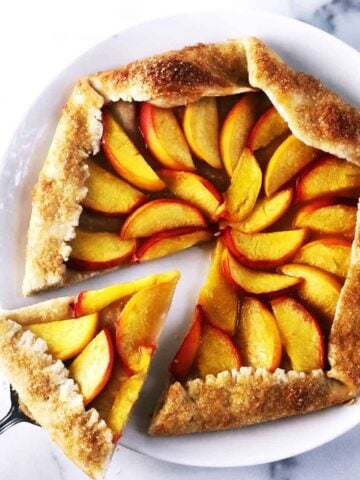 peach galette