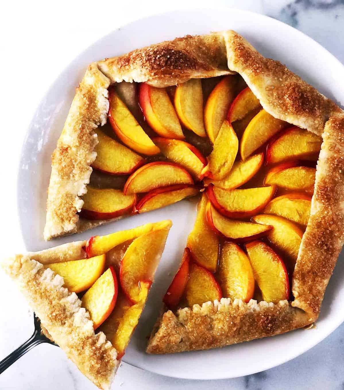 peach galette