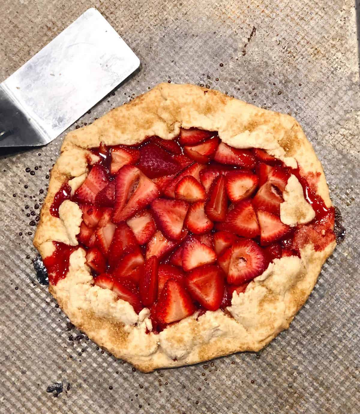 strawberry galette