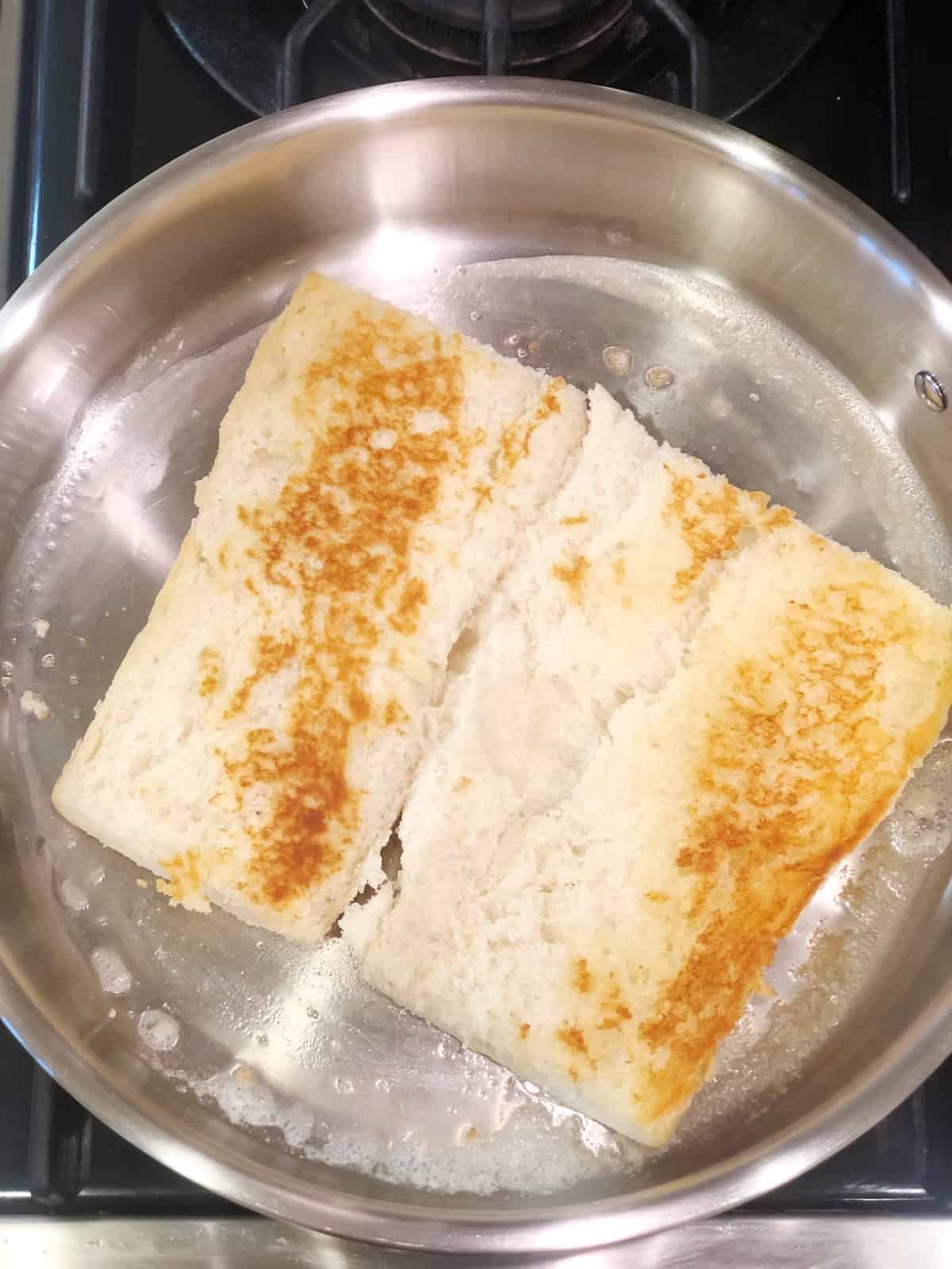 toasting rolls for cheesesteak