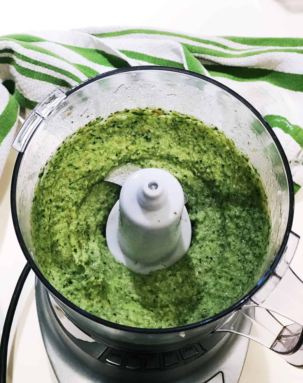 walnut pesto in food processor