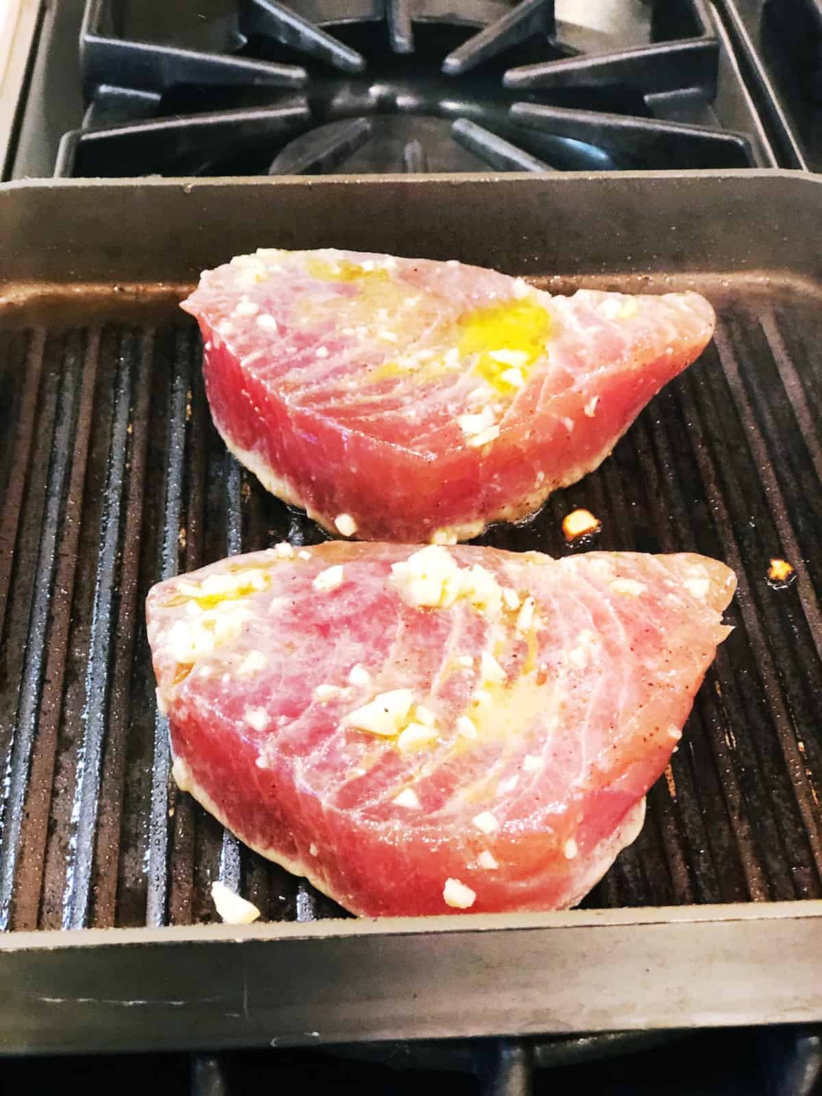 grilling tuna