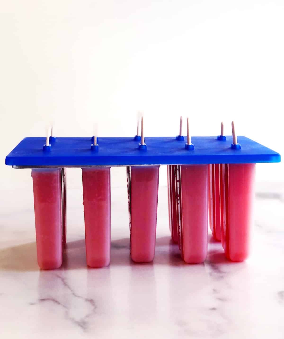 watermelon popsicles in molds