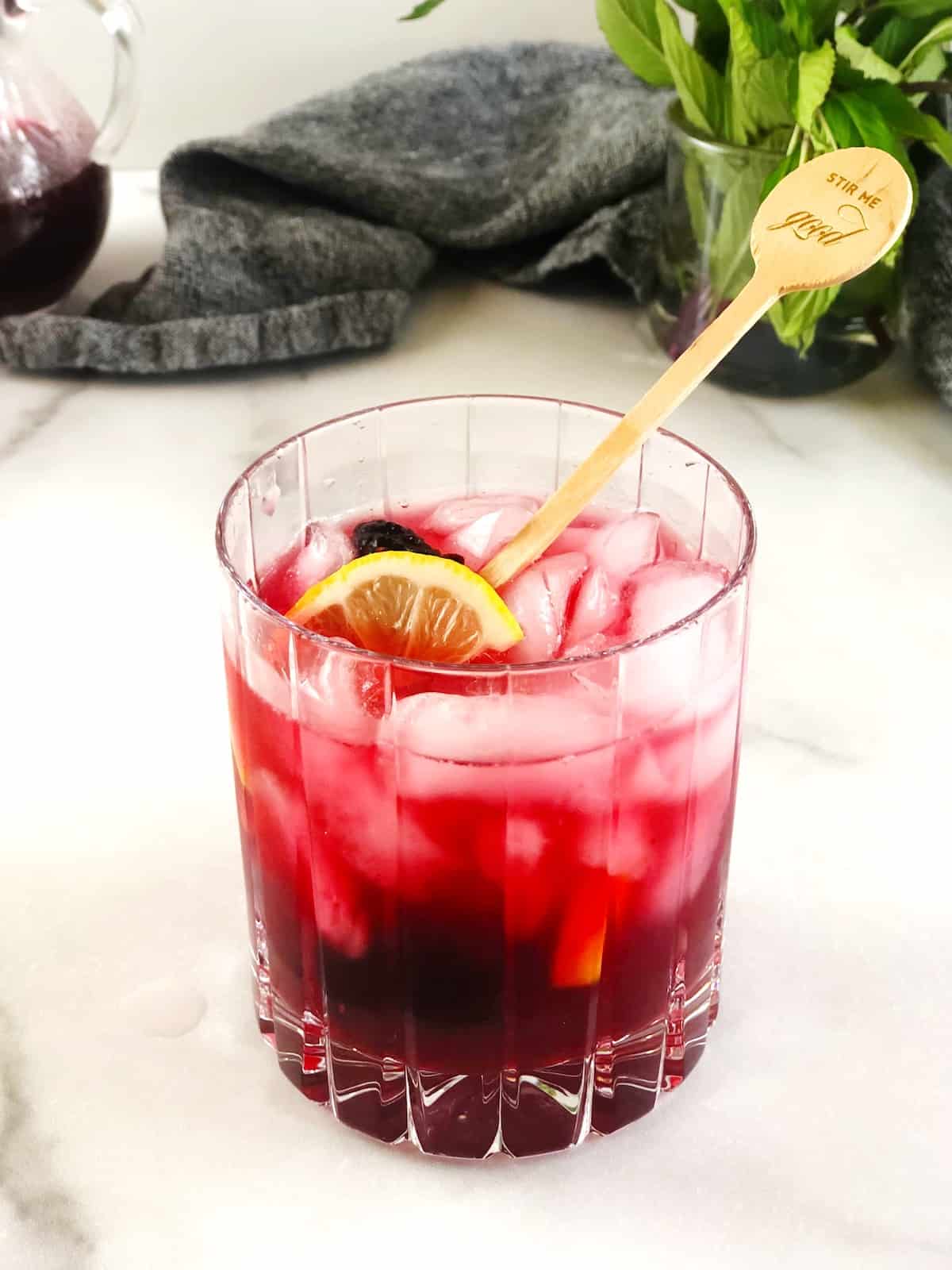 blackberry bramble with vodka