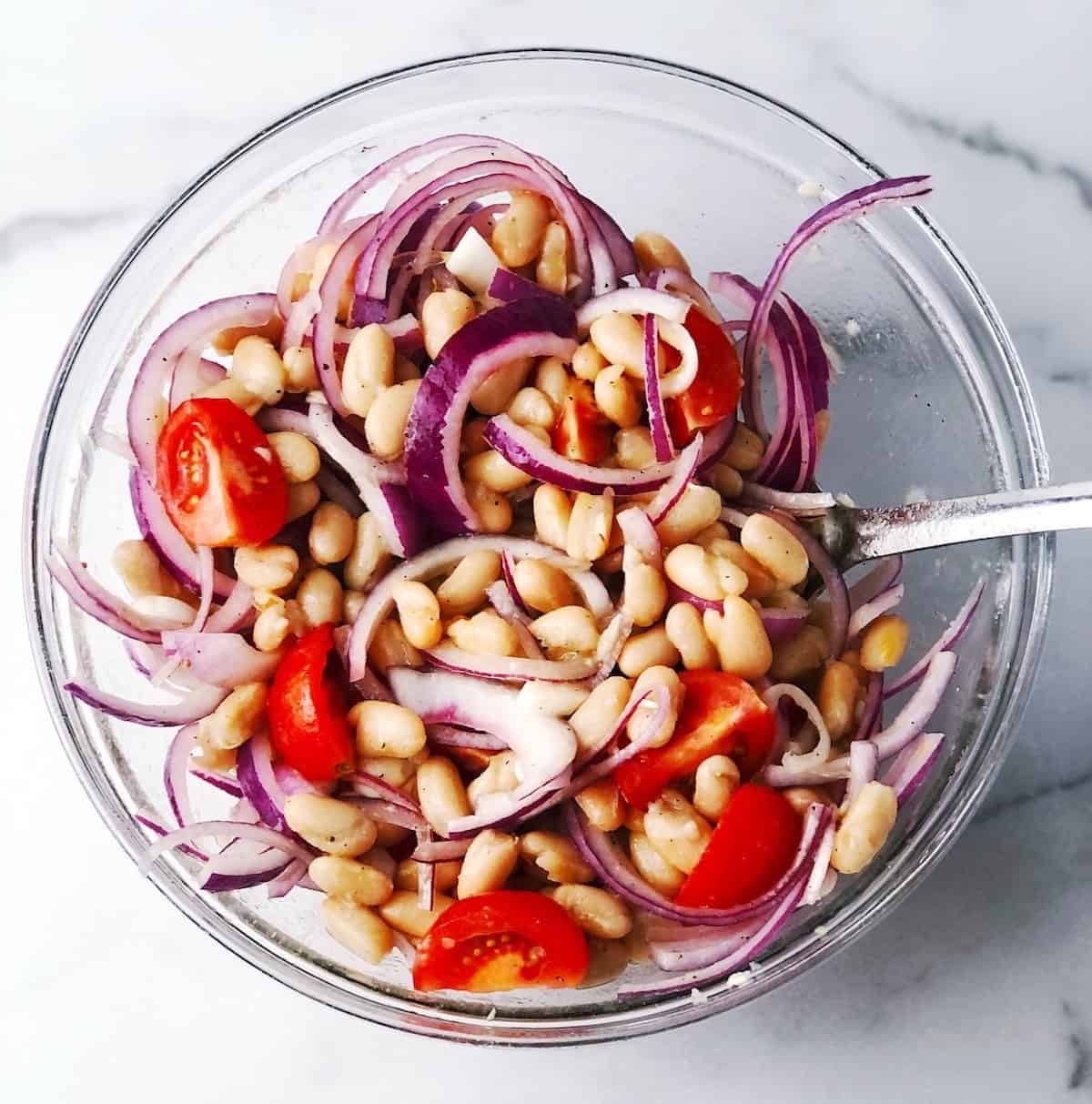 mediterranean bean salad 2